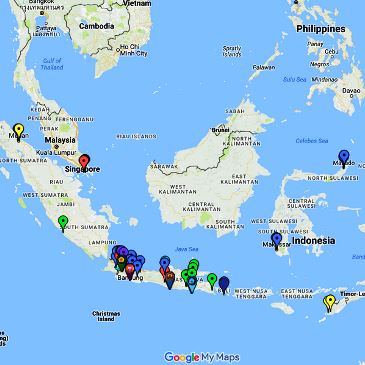 Peta Lokasi (Google Map) Program Perkuliahan Extension Nomor